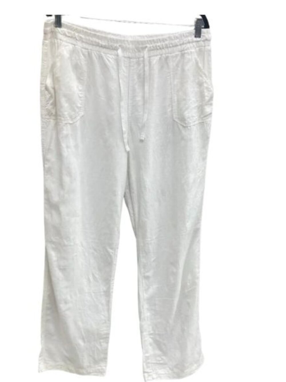 Cato Est 1946 Linen & Rayon Casual Drawstring Pants Size L Light Cream